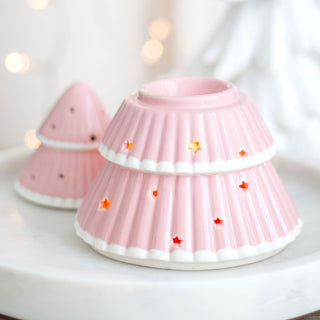 kerstboom waxbrander roze