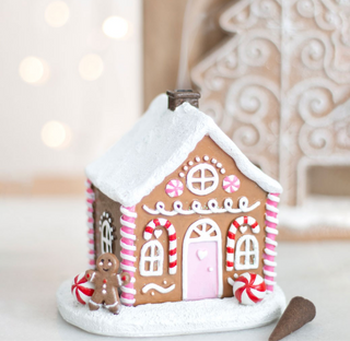 Peperkoek huisje kerst wierrook kegels