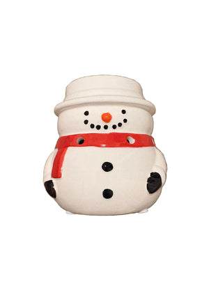 Waxbrander sneeuwpop