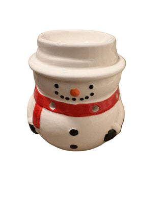 Waxbrander sneeuwpop