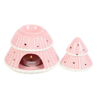 kerstboom waxbrander roze
